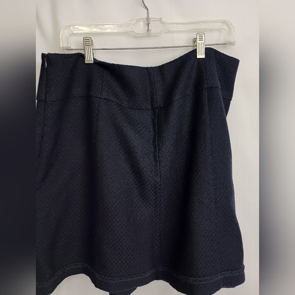 2/$30 Chic Navy Women's Wool Mini Skirt (#325) - Picture 6 of 8
